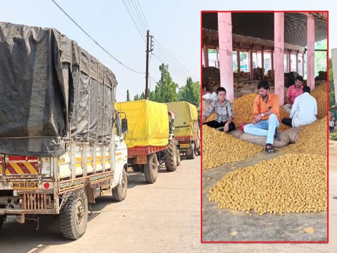 Inflow of 9 thousand quintals of turmeric in Hingoli market yard, measurement will last for three days | हिंगोली मार्केट यार्डात ९ हजार क्विंटल हळदीची आवक, तीन दिवस चालणार मोजमाप