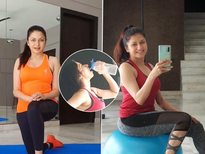 Bhagyashree drinks this ‘healthy drink’ after working out, herself revealed the secret of her beauty and fitness | व्यायाम केल्यानंतर कोणते हेल्दी ड्रिंक पिणे फायद्याचे? भाग्यश्री सांगते तिचे खास सिक्रेट ड्रिंक....