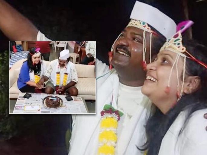 Dutta aka Suhas Shirsat from 'Ratris Khel Chale' tied the knot with his wife for the second time, the video is going viral | 'रात्रीस खेळ चाले'मधील दत्ता उर्फ सुहास शिरसाटनं दुसऱ्यांदा पत्नीसोबत बांधली लग्नगाठ, व्हिडीओ होतोय व्हायरल Dutta aka Suhas Shirsat from 'Ratris Khel Chale' tied the knot with his wife for the second time, the video is going viral | 'रात्रीस खेळ चाले'मधील दत्ता उर्फ सुहास शिरसाटनं दुसऱ्यांदा पत्नीसोबत बांधली लग्नगाठ, व्हिडीओ होतोय व्हायरल