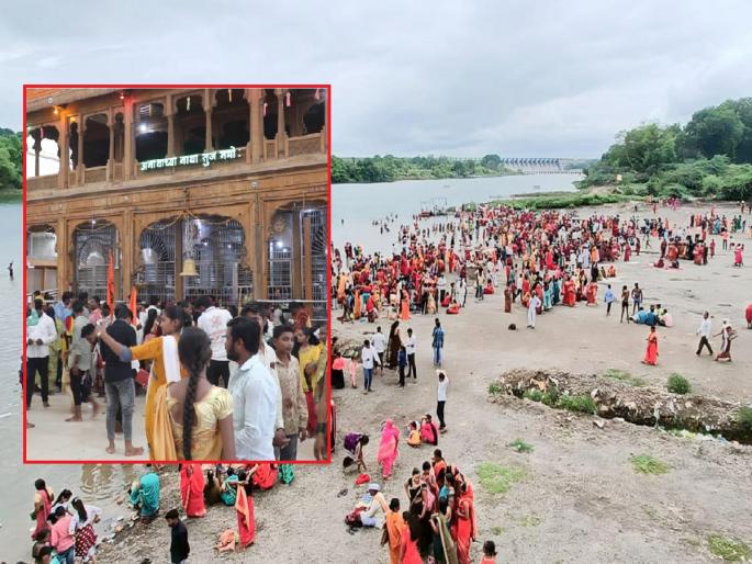 Ashadhi Ekadashi : In Paithan, lakhs of pilgrims called Vitthal have been alerted for heavy rains | पैठणमध्ये लाखो वारकऱ्यांचा विठ्ठल नामाचा गजर, दमदार पावसासाठी घातले साकडे