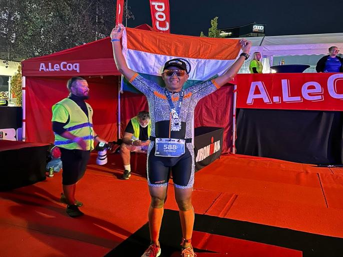 Chhatrapati Sambhajinagar Senior Police Inspector Sandeep Gurme became Ironman for the second time | छत्रपती संभाजीनगरचे वरिष्ठ पोलिस निरीक्षक संदीप गुरमे बनले दुसऱ्यांदा आयर्नमॅन Chhatrapati Sambhajinagar Senior Police Inspector Sandeep Gurme became Ironman for the second time | छत्रपती संभाजीनगरचे वरिष्ठ पोलिस निरीक्षक संदीप गुरमे बनले दुसऱ्यांदा आयर्नमॅन