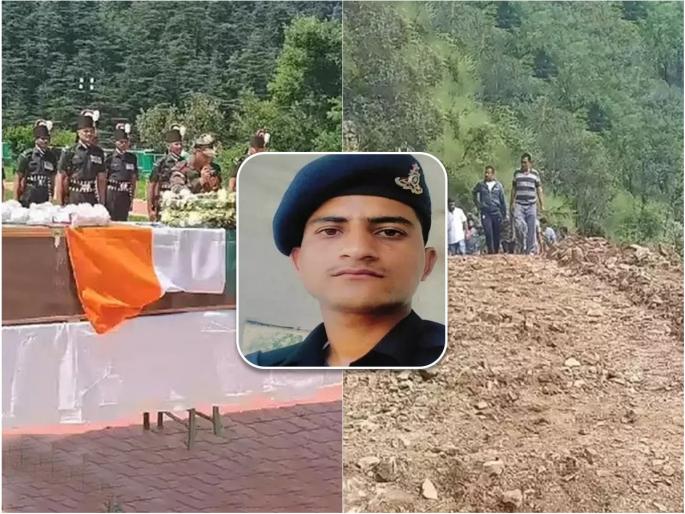 villagers donated land built road in 12 hours dead body of the martyr vijay kumar reach cemetery in himachal pradesh | गावच्या सुपुत्राने देशासाठी बलिदान दिले, पार्थिव येणार होते, गावकऱ्यांनी रस्त्यासाठी जमीन दान दिली...