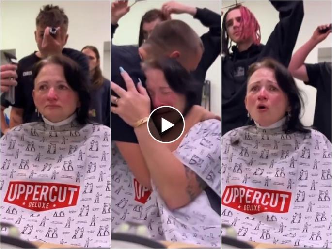 Video wonderful family all sons shave their heads to support mother in fight against cancer | कौतुकास्पद! आईची कॅन्सरशी झुंज, तिन्ही मुलांनी स्वत:चंही केलं मुंडण; इमोशनल Video व्हायरल Video wonderful family all sons shave their heads to support mother in fight against cancer | कौतुकास्पद! आईची कॅन्सरशी झुंज, तिन्ही मुलांनी स्वत:चंही केलं मुंडण; इमोशनल Video व्हायरल