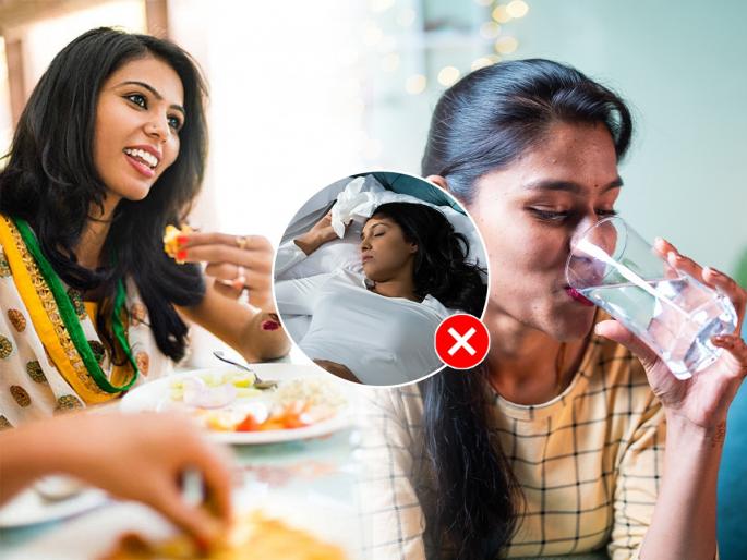 3 Things You Shouldn't Be Doing After Having Your Dinner For Weight Loss. | वजन वाढते कारण रात्री जेवणानंतर तुम्ही करता ३ चुका, तब्येतीचे बिघडते तंत्र...