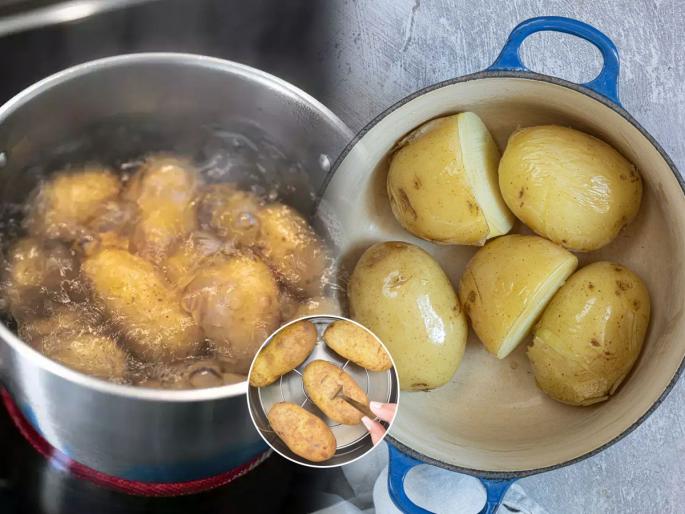 Easy Hacks To Boil Potatoes Quickly | बटाटे लवकर शिजत नाही, कुठे अर्धे कच्चे, तर कुठे फुटतात? एक ट्रिक, ५ मिनिटात बटाटे शिजवण्याची नवी ट्रिक