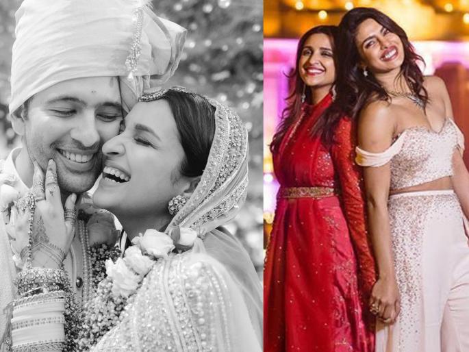 Parineeti chopra raghav wedding pics priyanka chopra showers her blessings | परिणीती आणि राघव यांच्या लग्नाच्या फोटोंवर बहीण प्रियंका चोप्राने केला प्रेमाचा वर्षाव, म्हणाली- माझे आर्शीवाद... Parineeti chopra raghav wedding pics priyanka chopra showers her blessings | परिणीती आणि राघव यांच्या लग्नाच्या फोटोंवर बहीण प्रियंका चोप्राने केला प्रेमाचा वर्षाव, म्हणाली- माझे आर्शीवाद...