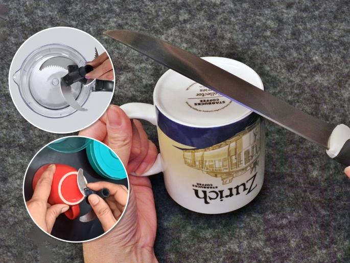 How to Sharpen a Knife on a Coffee Mug | भाजी चिरताना चिडचिड होते, चाकूला धारच नाही? चहाच्या कपची १ सोपी ट्रिक, लावा झटपट धार