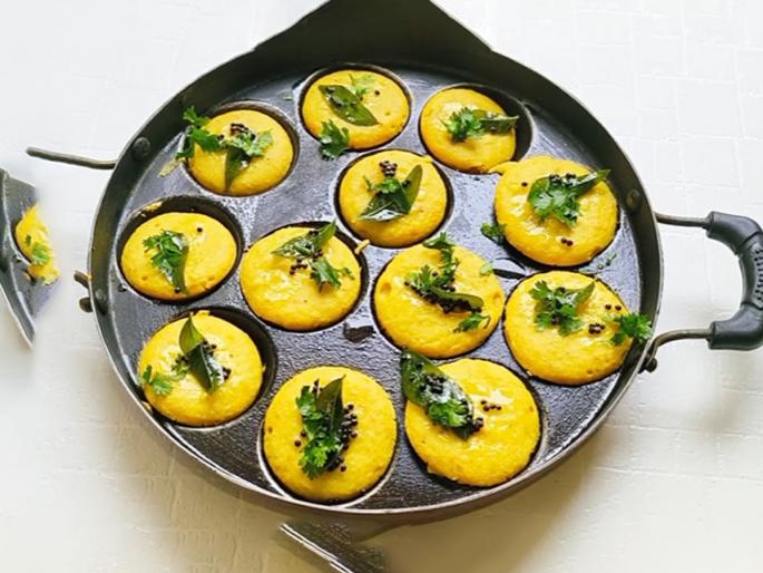 Dhokla In Appam Pan | Soft & Spongy Appe Dhokla | आप्पे पात्रात ढोकळा करण्याची पाहा भन्नाट ट्रिक, करा मिनी ढोकळा झटपट