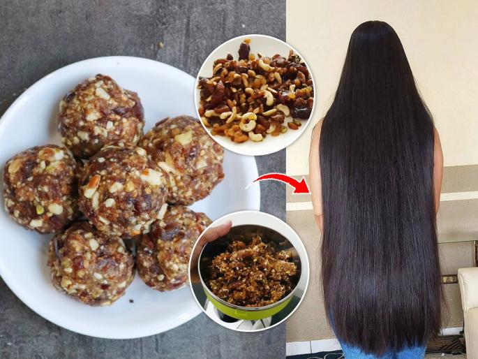 Ladoo For Hair Growth and Black Hairs : Ayurvedic Doctor Share Ways to prepare ladoo and hair oil for hair growth | रोज गळतात- केस पातळ झाले? सकाळी न चुकता १ लाडू खा; भराभर वाढतील-काळे राहतील केस