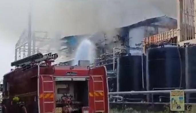 Explosion in Mahad MIDC company, 11 workers trapped | महाड एमआयडीसीतील कंपनीत स्फोट, ११ कामगार अडकले Explosion in Mahad MIDC company, 11 workers trapped | महाड एमआयडीसीतील कंपनीत स्फोट, ११ कामगार अडकले