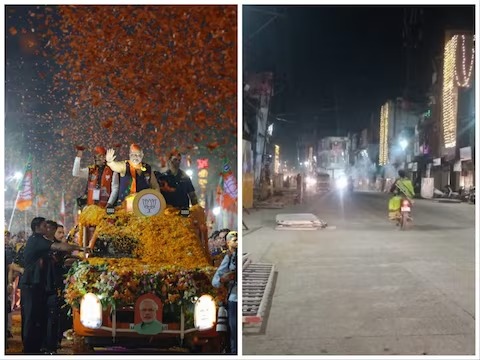 Narendra Modi ask bjp workers to clean indore roads after his rally entire city cleaned up in hours | व्वा इंदूर! मोदींचं आवाहन अन् भाजपा कार्यकर्त्यांनी लगेचच स्वच्छ केला संपूर्ण रस्ता Narendra Modi ask bjp workers to clean indore roads after his rally entire city cleaned up in hours | व्वा इंदूर! मोदींचं आवाहन अन् भाजपा कार्यकर्त्यांनी लगेचच स्वच्छ केला संपूर्ण रस्ता