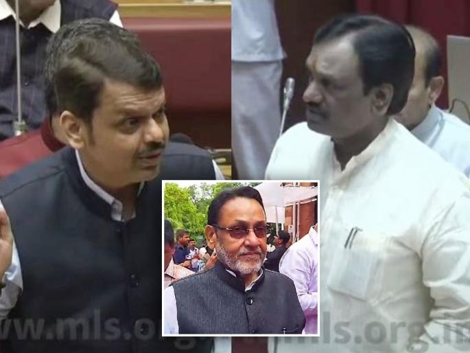 Winter Session Maharashtra: Ambadas Danve raised questions from Nawab Maliks; Devendra Fadnavis replied to it | नवाब मलिक सत्ताधाऱ्यांच्या बाकावर बसले; अंबादास दानवेंची टीका, फडणवीसांचंही प्रत्युत्तर Winter Session Maharashtra: Ambadas Danve raised questions from Nawab Maliks; Devendra Fadnavis replied to it | नवाब मलिक सत्ताधाऱ्यांच्या बाकावर बसले; अंबादास दानवेंची टीका, फडणवीसांचंही प्रत्युत्तर