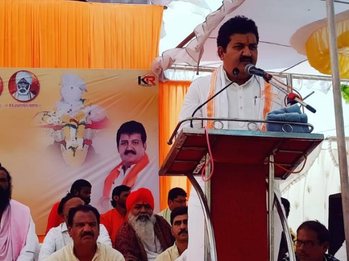 Pohradevi Temple foundation program | पोहरादेवीत मंदिर पायाभरणी कार्यक्रम Pohradevi Temple foundation program | पोहरादेवीत मंदिर पायाभरणी कार्यक्रम