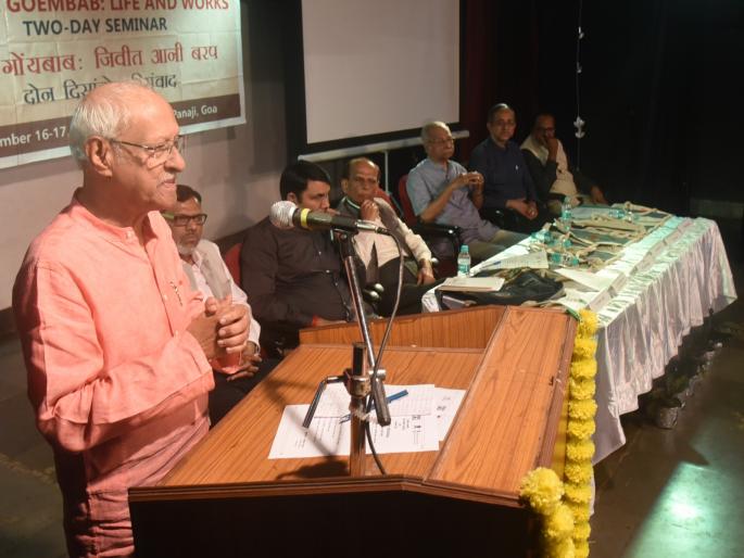 Konkani language survived because of Shanai Goyambab: Jeshta Jnanpith award-winning writer Damodar Mavjo | शणै गोंयबाबमुळेच कोंकणी भाषेचे अस्तित्व: जेष्ठ ज्ञानपिठ पुरस्कार विजेते लेखक दामोदर मावजो