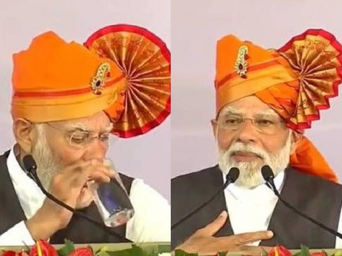 Prime Minister Narendra Modi became emotional while speaking in Solapur | सोलापूरात पंतप्रधान मोदींच्या डोळ्यांत पाणी; बालपण आठवून म्हणाले, अशा घरात रहायला... Prime Minister Narendra Modi became emotional while speaking in Solapur | सोलापूरात पंतप्रधान मोदींच्या डोळ्यांत पाणी; बालपण आठवून म्हणाले, अशा घरात रहायला...