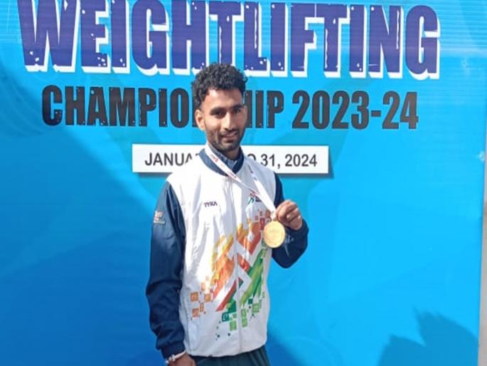 Latur's Aakash Gound's 'Golden' Leap in Mohali; Champion for second time in All India Championship | मोहालीत लातूरच्या आकाशची ‘सुवर्ण’झेप; अखिल भारतीय स्पर्धेत दुसऱ्यांदा चॅम्पियन Latur's Aakash Gound's 'Golden' Leap in Mohali; Champion for second time in All India Championship | मोहालीत लातूरच्या आकाशची ‘सुवर्ण’झेप; अखिल भारतीय स्पर्धेत दुसऱ्यांदा चॅम्पियन