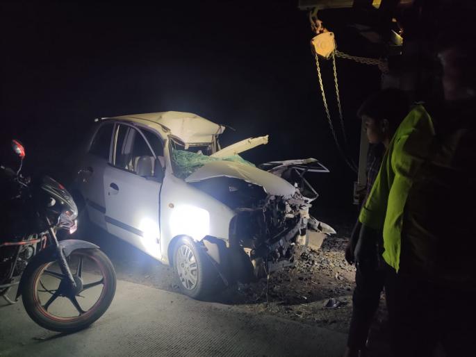 Taluka president of BJP Mahila Aghadi dies in car-tractor collision | कार-ट्रॅक्टरच्या धडकेत भाजपा महिला आघाडीच्या तालुकाध्यक्षाचा मृत्यू Taluka president of BJP Mahila Aghadi dies in car-tractor collision | कार-ट्रॅक्टरच्या धडकेत भाजपा महिला आघाडीच्या तालुकाध्यक्षाचा मृत्यू