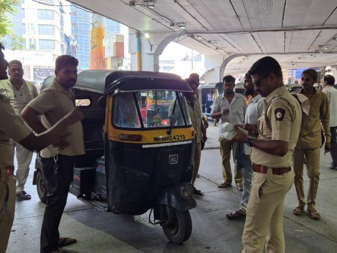 RTO action against Mujor rickshaw pullers; 10 lakhs fine | मुजोर रिक्षा चालकांवर आरटीओची कारवाई; १० लाखांचा दंड वसूल