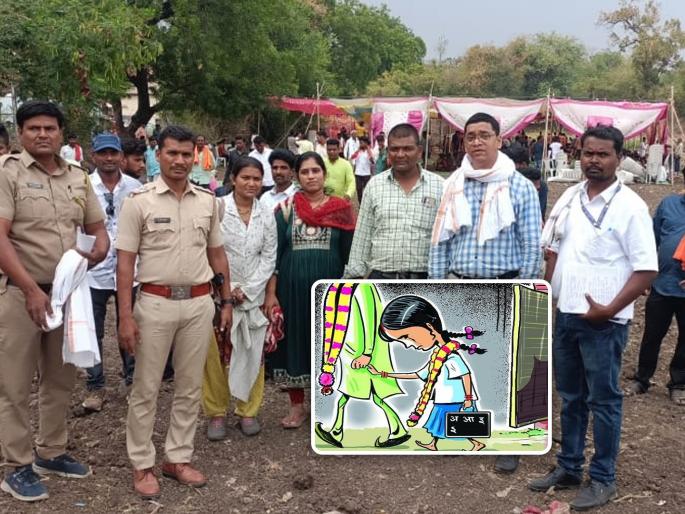 On the same day, five child marriages were struck by the administration in the same village | अबब ! एकाच गावात एकाच दिवशी पाच बालविवाह प्रशासनाने दिली धडक, मांडवात उडाली धांदल On the same day, five child marriages were struck by the administration in the same village | अबब ! एकाच गावात एकाच दिवशी पाच बालविवाह प्रशासनाने दिली धडक, मांडवात उडाली धांदल