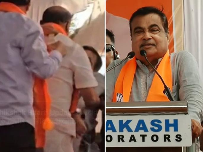 After feeling unwell, Union Minister Nitin Gadkari completed his speech | भोवळ येऊन गेल्यावर केंद्रिय मंत्री नितीन गडकरी यांनी केले पुन्हा दहा मिनिटं भाषण After feeling unwell, Union Minister Nitin Gadkari completed his speech | भोवळ येऊन गेल्यावर केंद्रिय मंत्री नितीन गडकरी यांनी केले पुन्हा दहा मिनिटं भाषण