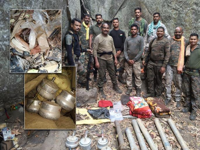 Six cooker bombs buried by Naxalites destroyed | नक्षल्यांनी पुरुन ठेवलेले सहा कुकर बॉम्ब नष्ट Six cooker bombs buried by Naxalites destroyed | नक्षल्यांनी पुरुन ठेवलेले सहा कुकर बॉम्ब नष्ट