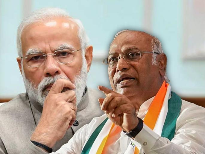 Lok Sabha Elections 2024 Mallikarjun Kharge claim Narendra Modi mentioned 224 times muslim 421 times mandir | Mallikarjun Kharge : "७५८ वेळा मोदी, ४२१ वेळा मंदिर-मशीद, २२४ वेळा पाकिस्तानचं नाव घेतलं, पण..."; खरगेंनी हिशोबच मांडला
