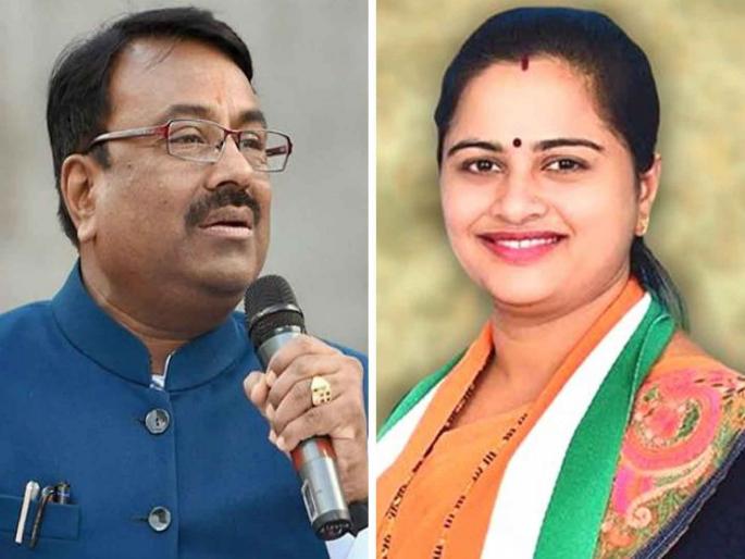 Chandrapur Lok Sabha Results 2024 : In the Fifth round, Congress's Pratibha Dhanorkar is leading by 61,760 votes over BJP's Sudhir Mungantiwar. | Chandrapur Lok Sabha Results 2024 : पाचव्या फेरीत काँग्रेसच्या धानोरकर भाजपचे मुनगंटीवार यांच्यापेक्षा 61,760 मतांनी आघाडीवर Chandrapur Lok Sabha Results 2024 : In the Fifth round, Congress's Pratibha Dhanorkar is leading by 61,760 votes over BJP's Sudhir Mungantiwar. | Chandrapur Lok Sabha Results 2024 : पाचव्या फेरीत काँग्रेसच्या धानोरकर भाजपचे मुनगंटीवार यांच्यापेक्षा 61,760 मतांनी आघाडीवर