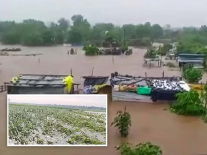 Many villages were cut off due to road flooding in the district | जिल्ह्यात रस्त्यावरील पुरामुळे अनेक गावांचे संपर्क तुटले Many villages were cut off due to road flooding in the district | जिल्ह्यात रस्त्यावरील पुरामुळे अनेक गावांचे संपर्क तुटले