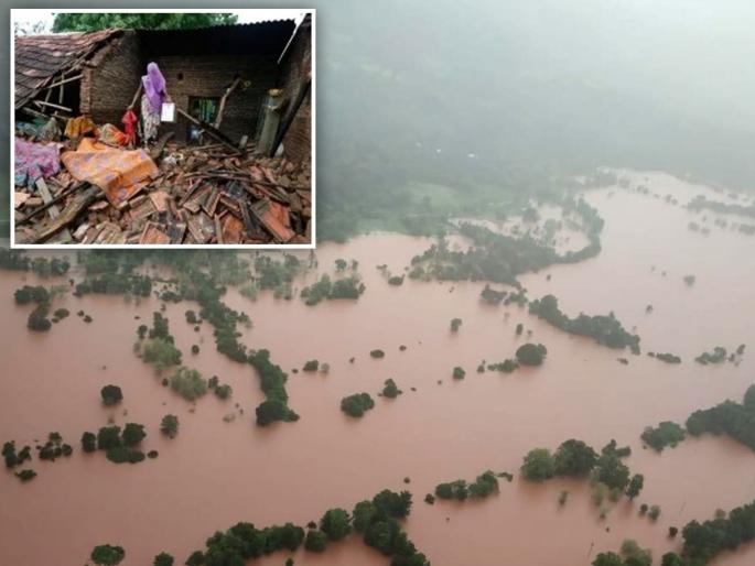 227 houses collapsed in Gadchiroli, crops on 8 thousand hectares were destroyed | गडचिरोलीमध्ये २२७ घरे कोसळली, ८ हजार हेक्टरवरील पिके मातीमोल 227 houses collapsed in Gadchiroli, crops on 8 thousand hectares were destroyed | गडचिरोलीमध्ये २२७ घरे कोसळली, ८ हजार हेक्टरवरील पिके मातीमोल
