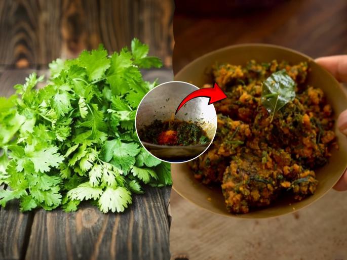 How to make Kothimbir Zunka CORIANDER AND BESAN CURRY | घरात भाजी नाही ? आयत्यावेळी करा १० मिनिटांत होणारी कोथिंबीरीची भाजी, चव अशी की...