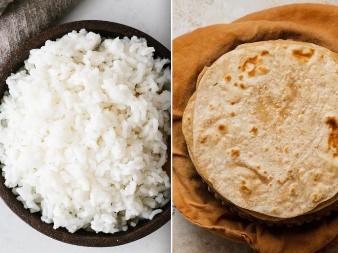 roti vs rice what is healthier option for dinner expert shared the right way to eat | भात की चपाती?; रात्रीच्या जेवणात काय खाणं आरोग्यासाठी ठरतं फायदेशीर, डॉक्टर म्हणतात... roti vs rice what is healthier option for dinner expert shared the right way to eat | भात की चपाती?; रात्रीच्या जेवणात काय खाणं आरोग्यासाठी ठरतं फायदेशीर, डॉक्टर म्हणतात...