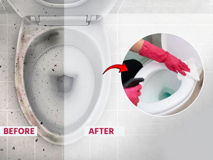 How to remove yellow stains from Toilet Seat remove yellow toilet seat stains in seconds | टॉयलेट सीट पिवळी-अस्वच्छ दिसते? ३ सोपे उपाय, स्वच्छ-पांढरीशुभ्र दिसेल टॉयलेट सीट-इन्फेक्शनही टळेल...
