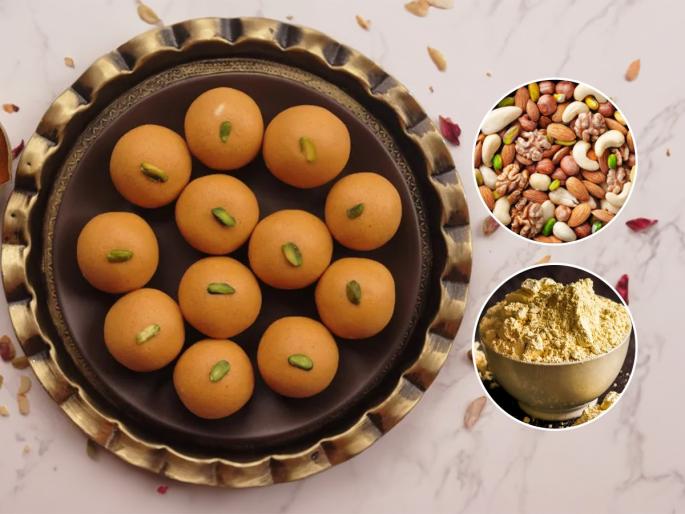 Easy Besan Ke Ladoo Recipe | बेसनाचे करा तोंडात विरघळणारे लाडू; ना फसतील ना कडक होतील; पौष्टीक लाडवाची पाहा रेसिपी