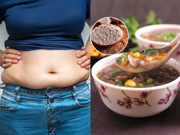 Ragi Soup Recipe | Healthy Weight Loss Finger Millet Soup | सुटलेलं पोट कमीच होत नाही? 'या' पौष्टीक पीठाचे सूप प्या; वेट लॉस होईल - दिसाल सुडौल सुंदर