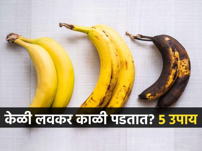 How To Keep Banana Fresh Longer Knows 5 Easy And Simple Tips Kitchen Hacks | केळी आणल्यानंतर एका दिवसात नरम- काळी पडतात? ३ ट्रिक्स, आठवडाभर ताजी राहतील केळी