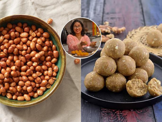 Peanut ladoo recipe | Peanut ladoo recipe with jaggery | ना साखर - ना गॅस, अगदी १० मिनिटात करा शेंगदाण्याचे पौष्टीक लाडू; हाडं होतील बळकट - वाढेल ताकद