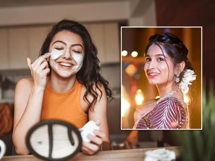 Diwali Special before Diwali skin care tips : If you want a glow on your face this Diwali, take care of it a week in advance... | Diwali : दिवाळीत चेहऱ्यावर ग्लो हवा तर ७ दिवस 'अशी' घ्या काळजी, दिवाळीत चेहऱ्यावर दिसेल चकाकते तेज