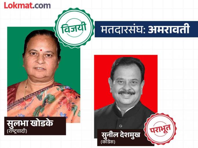 Sulabha Khodke won by 5496 votes from Amravati constituency | अमरावती मतदार संघातून सुलभा खोडके ५४९६ मतांनी विजयी Sulabha Khodke won by 5496 votes from Amravati constituency | अमरावती मतदार संघातून सुलभा खोडके ५४९६ मतांनी विजयी