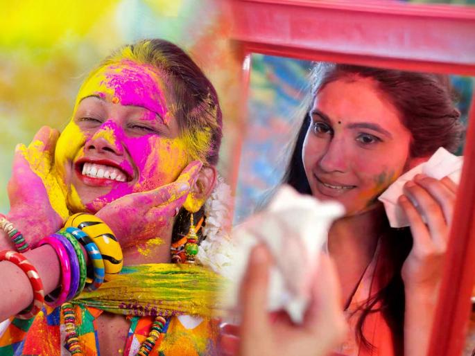 Holi Celebration 2025, how to wash hard holi colours from body and face naturally, 3 simple tricks to wash out holi colours from our skin completely | अंगाला कितीही पक्का रंग लागला तरी १५ मिनिटांत निघून जाईल- ३ सोप्या ट्रिक, बिंधास्त खेळा