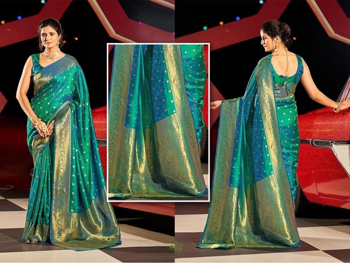 Product Review For SWORNOF Womens Kanjivaram Banarasi Silk Saree, banarasi saree at very low cost, silk saree shopping under Rs. 1000 | गुढीपाडव्याला १ हजार रुपयांपेक्षाही कमी किमतीत घ्या सुंदर साडी, अगदी कांजीवरम! पाहा कुठे मिळेल..