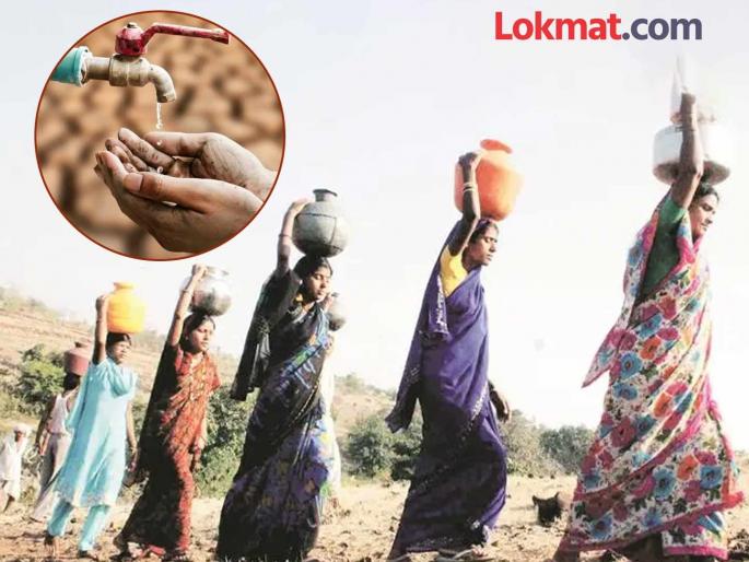Women have been wandering wildly for water for the past two months. | मागील दोन महिन्यांपासून महिलांची पाण्यासाठी होत आहे वणवण भटकंती Women have been wandering wildly for water for the past two months. | मागील दोन महिन्यांपासून महिलांची पाण्यासाठी होत आहे वणवण भटकंती