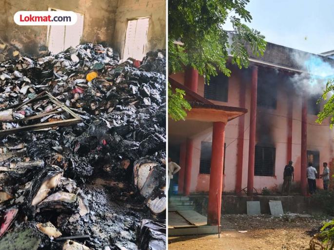 Massive fire breaks out in record room of Tumsar Panchayat Samiti; Records gutted | तुमसर पंचायत समितीमधील रेकॉर्ड रूमला भीषण आग; रेकॉर्ड जळून खाक Massive fire breaks out in record room of Tumsar Panchayat Samiti; Records gutted | तुमसर पंचायत समितीमधील रेकॉर्ड रूमला भीषण आग; रेकॉर्ड जळून खाक