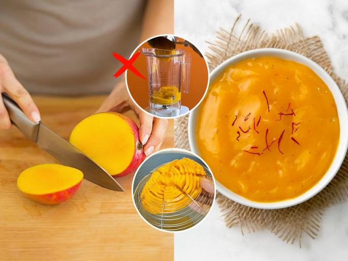 Aamras Without Blender Aamras without Mixer Traditional way of making Aamras without mixer How To Make Aamras without Mixer Grinder | मिक्सरशिवाय १० मिनिटांत करा आमरस - झटपट रस काढण्याची पाहा एक भन्नाट ट्रिक...