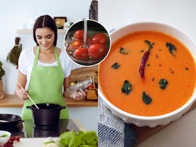 Make tomato saar for dinner, summer special tasty recipe | रात्रीच्या जेवणासाठी खास करा टोमॅटो सार भात, खास उन्हाळा स्पेशल चविष्ट बेत