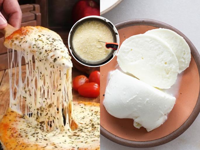 Make soft mozzarella cheese at home with just 2 ingredients it will be made quickly how to store one month | घरच्याघरी करा मऊ मस्त मोजेरेला चीज, २ गोष्टी फक्त हव्या-घरीच करा महिनाभर टिकणारे चीज