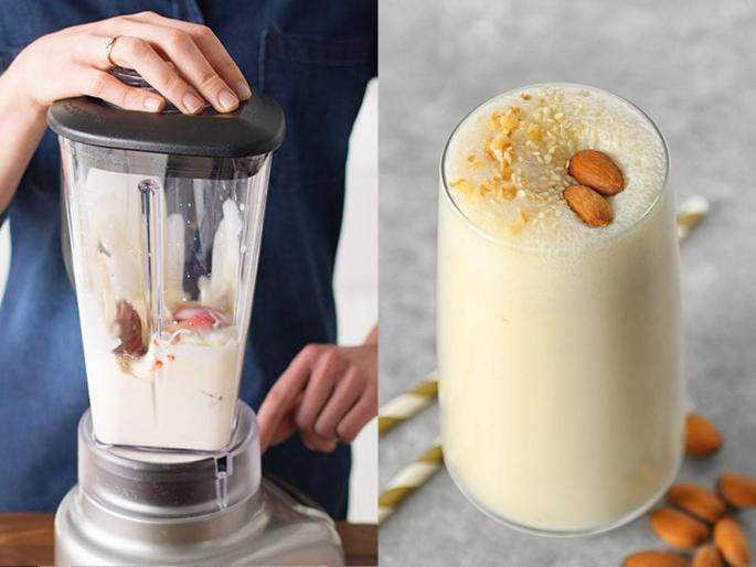 how to make badam shake at home, easy and simple recipe of making almond shake, summer special badam shake recipe  | विकतसारखा बदामशेक घरीच करा, घ्या एकदम सोपी रेसिपी- उन्हाळ्यात प्यायलाच हवा हा गारेगार शेक