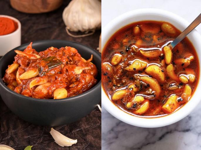 Instant garlic pickle lasts for a month, eat it with chapati or rice, the taste is absolutely delicious!! | झटपट लसूण लोणचे महिनाभर टिकते, चपातीशी खा किंवा भाताशी चव एकदम झक्कास!!
