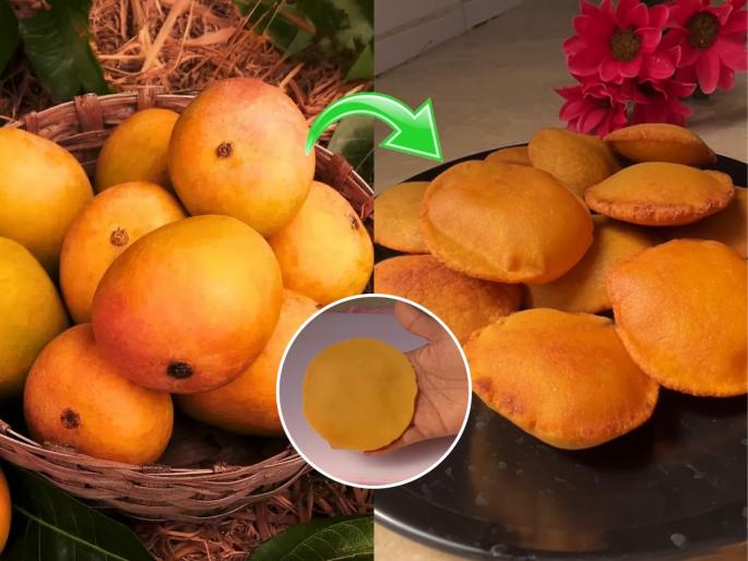 how to make crispy and tasty mango pulp puri at home evening tea special snack idea ambyache gharge recipe | तब्बल १० दिवस टिकणारे खुसखुशीत आंब्याचे घारगे करा, चहासोबतचा स्पेशल खाऊ!