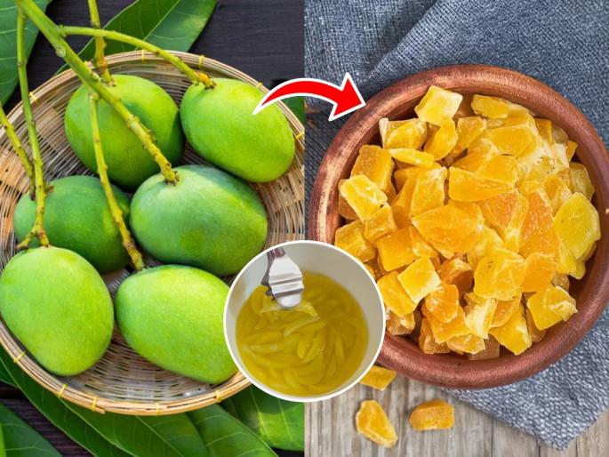 Raw mango candy Raw Mango Candy Recipe How To Make Raw Mango Candy Recipe Sweet Dry Raw Mango Recipe | यंदाच्या उन्हाळ्यात करा कैरीची आंबट गोड कँडी, करायला सोपी - चवीला उत्तम...