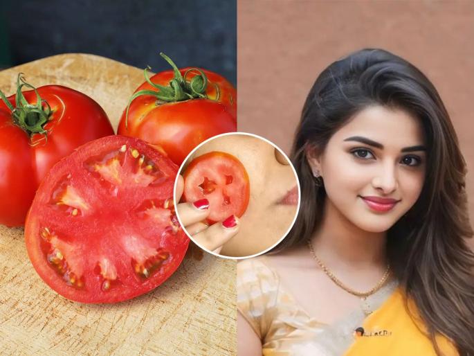 Skin care tips glow like a facial in 10 minutes apply tomato on your face tanning pigmentation issue beauty tips | फेशियलसारखा ग्लो येईल १० मिनिटांत, टोमॅटो 'असा' लावा चेहऱ्यावर, टॅनिंग-पिंग्मेंटेशन गायबच होईल